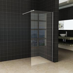 Boss & Wessing BWS Inloopdouche Pro Line Helderglas 105x200 8mm Nano Coating RVS Profiel en Stang