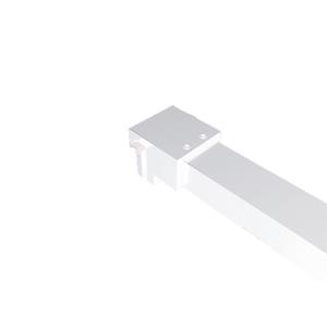 Boss & Wessing BWS Inloopdouche Pro Line Middenband 80x200 Mat Wit Profiel en Stabilisatiestang