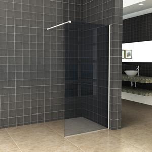 Boss & Wessing BWS Inloopdouche Pro Line Rookglas 120x200 Nano Coating Mat Wit Profiel en Stabilisatiestang