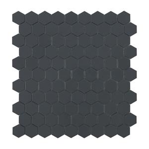 Jabo Tegelsample: By Goof hexagon mozaïek donkergrijs 30x30