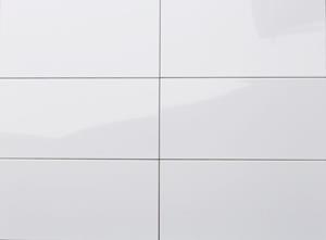 Jabo Tegelsample:  Kerabo wandtegel wit glans 30x60