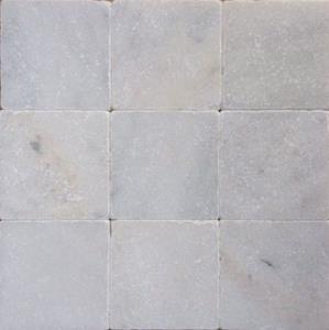 Jabo Tegelsample:  mozaiektegel wit marmer anticato 10x10x1