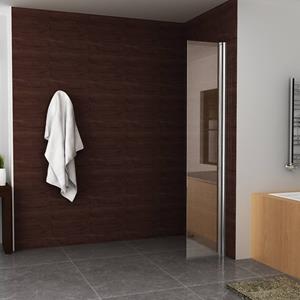 Boss & Wessing BWS Apollo Zijwand met Scharnierend Muurprofiel 30x200 cm 10mm Nano Glas