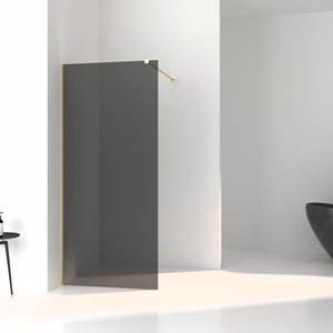 Boss & Wessing Inloopdouche  Slim Rookglas Anti-Kalk Coating Yellow Titanium Profiel (alle maten)