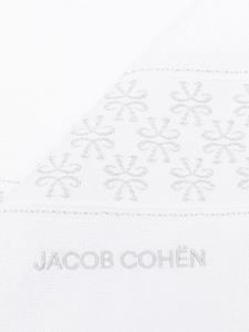 jacobcohën Jacob Cohën Strandlaken met geborduurd logo - Wit
