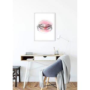 Komar Poster Crab Watercolor Hoogte: 50 cm