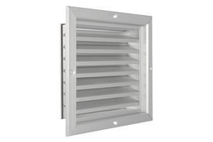Nedco Lamellenrooster inbouw alu blank geanodiseerd 250x250mm