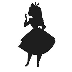 Komar Poster Alice silhouet Hoogte: 40 cm