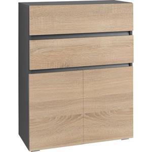 Home affaire Midischrank "Wisla", platzsparend, 2 Schubkästen, Höhe 98 cm