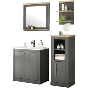Home affaire Badkamerserie Westminster in romantische rustieke stijl, exclusief by otto (4 stuks)