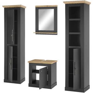 Home affaire Badkamerserie Westminster in romantische rustieke stijl, exclusief by otto (4 stuks)