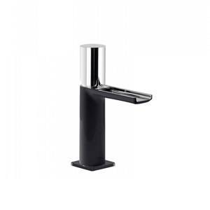 Tres Wastafelmengkraan  Loft Colors 1-knop Waterval Uitloop 10.4 cm Rond Zwart Chroom