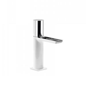 Tres Wastafelmengkraan  Loft Colors 1-knop Waterval Uitloop 10.4 cm Rond Wit Chroom