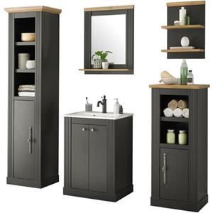Home affaire Badkamerserie Westminster in romantische rustieke stijl, exclusief by otto (5 stuks)