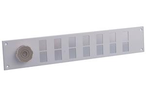 Nedco Schuifrooster alu wit RAL9010 500x90mm