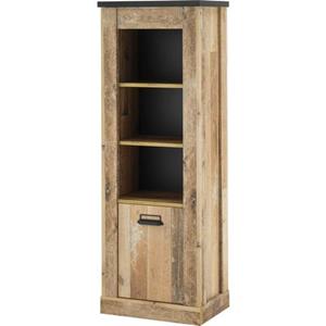Home affaire Midischrank "SHERWOOD", in modernem Holz Dekor, mit Apothekergriffen aus Metall, Höhe 146 cm
