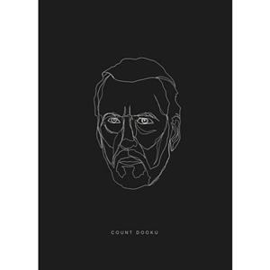 Komar Poster Star Wars Lines dark Side Dooku
