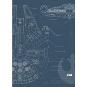 Komar Poster Star Wars Blueprint Falcon