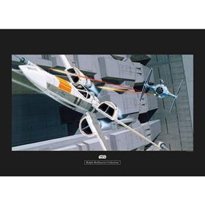 Komar Poster Star Wars Classic RMQ X-Wing vs TIE-Fighter