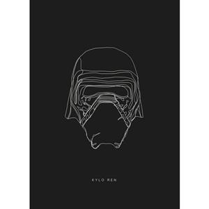 Komar Poster Star Wars Lines dark Side Kylo
