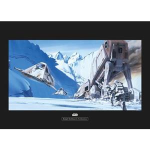 Komar Poster Star Wars Classic RMQ Hoth Battle Snowspeeder