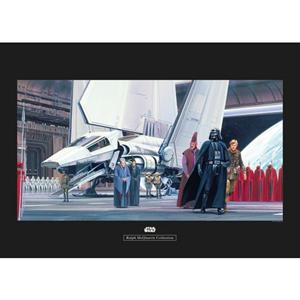 Komar Poster Star Wars Classic RMQ Death star Shuttle dok