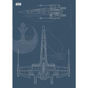 Komar Poster Star Wars Blueprint X-Wing