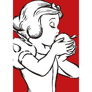 Komar Poster Snow white Apple Bite - red Hoogte: 50 cm