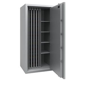 Sleutelkluis met uitschuifbare tussenwanden, VDMA B en Euronorm S2, 2400 haken, 4 legborden, h x b x d = 1806 x 836 x 700 mm