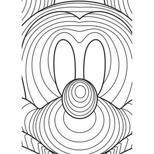 Komar Poster Mickey Mouse Lines Hoogte: 70 cm