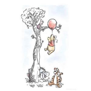 Komar Poster Winnie de Poeh Helling on Hoogte: 40 cm