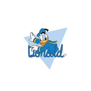 Komar Poster Donald Duck Triangle Hoogte: 50 cm