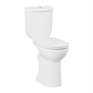 Boss & Wessing Toiletpot Staand  Mala Verhoogd Met Bidet Achter Aansluiting Wit (PK)