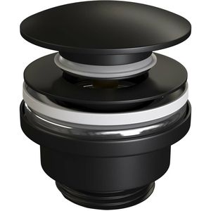 Saniclear Nero design afvoerplug mat zwarte waste