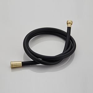 Boss & wessing Doucheslang  Gold 150 cm Geborsteld Messing Mat Zwart