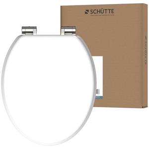 Schütte Toiletzitting White met softclosemechanisme en houten kern, max, belasting van de toiletbril 150 kg
