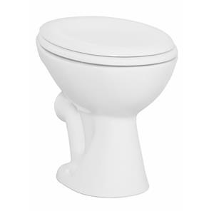 Boss & wessing Toiletpot Staand  Holt Met Bidet Muur Aansluiting Wit