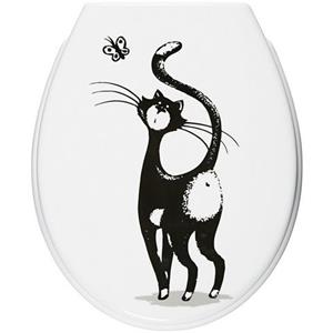 ADOB Toiletzitting Kat Soft-closemechanisme, voor het schoonmaken afneembaar