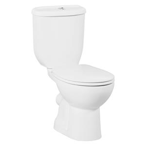 Boss & wessing Toiletpot Staand  Sedef Met Bidet Achter Aansluiting Wit