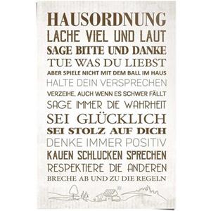 Reinders! Poster Huisreglement