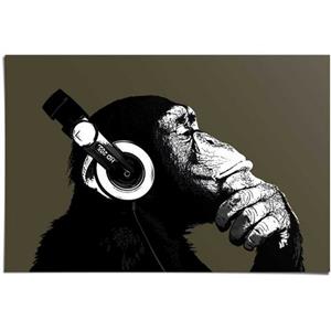 Reinders! Poster Chimpansee hoofdtelefoon