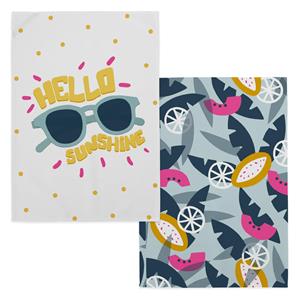 Aware Set van 2 theedoeken Hello Sunshine | 
