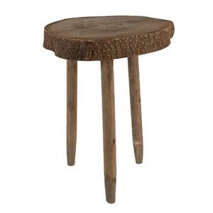 Plantentafeltje Ø 24x36 cm Bruin Hout Plantenstandaard