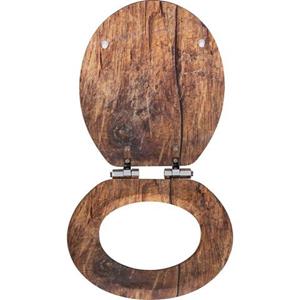 WENKO WC-Sitz Rustic, aus FSC-zertifiziertem MDF, feuchtigkeitsresistent