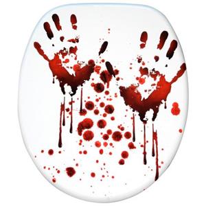 Sanilo Toiletzitting Blood Hands met soft-closemechanisme