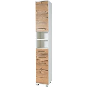 Schildmeyer Hochschrank "Palermo", Breite 30 cm, verstellbare Einlegeböden, 2 Schubkästen & 2 Türen