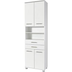 Schildmeyer Hoge kast PALERMO Breedte 60 cm, verstelbare planken, metalen grepen