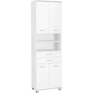 Schildmeyer Hochschrank "Mobes", Breite/Höhe: 59,8/193,7 cm, Badschrank mit 2 breiten Schubkästen