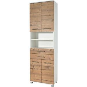 Schildmeyer Hoge kast PALERMO Breedte 60 cm, verstelbare planken, metalen grepen