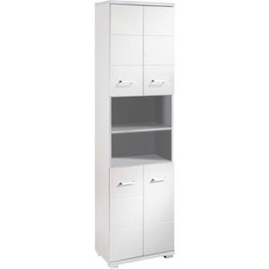 byLIVING Hochschrank "Nebraska", Breite 50 cm, Badezimmerschrank mit Metallgriffen, viel Stauraum